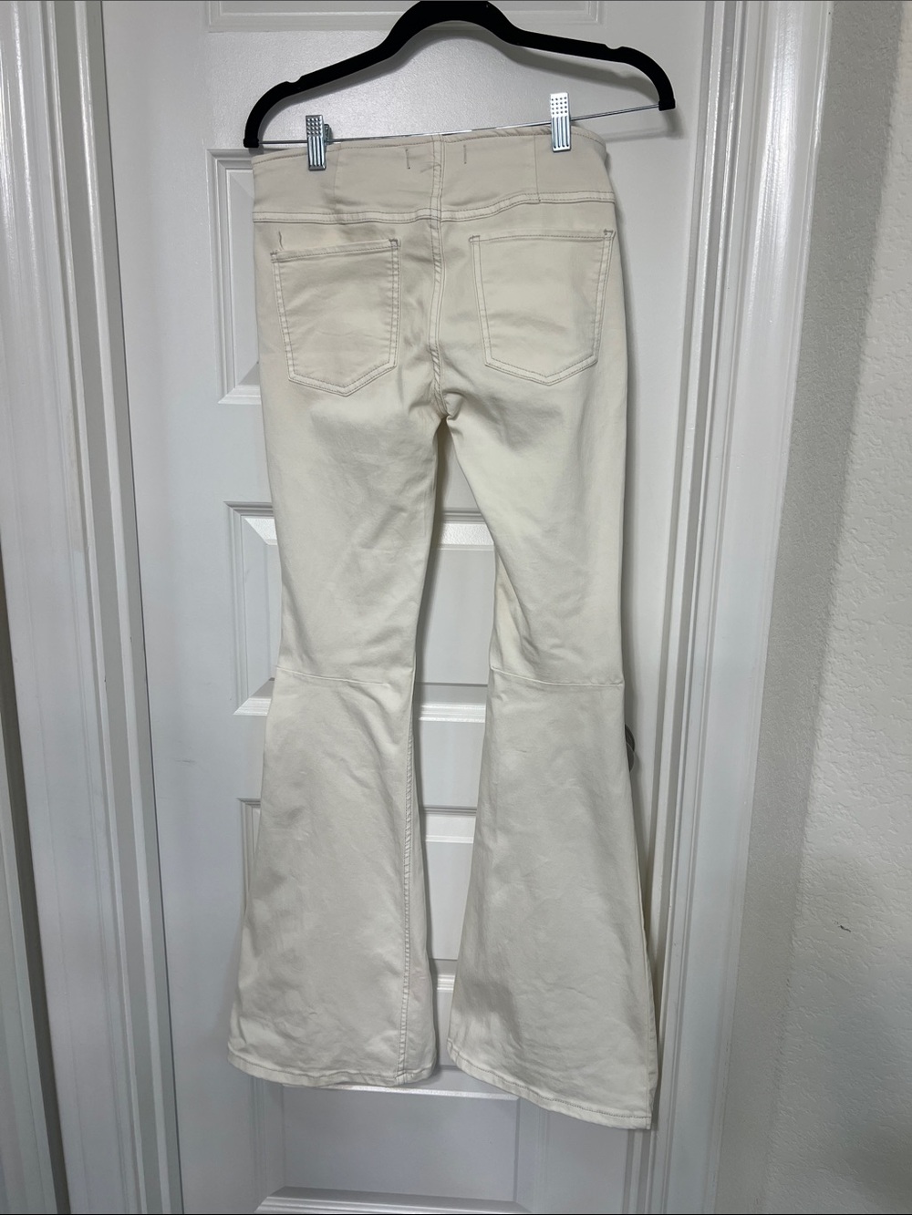 We The Free Cream Flare Jeans - High-Rise Wide Leg - Picture 2 of 8